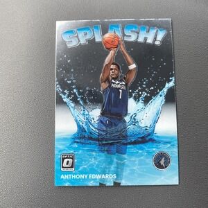 10/$10 2022-23 Donruss Optic Anthony Edwards Splash! #2 Timberwolves